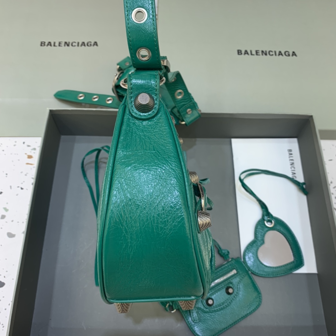 Balenciaga Le Cagole Small Shoulder Bag Green